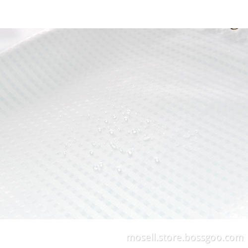 Solid Color Jacquard Waterproof Shower Curtain